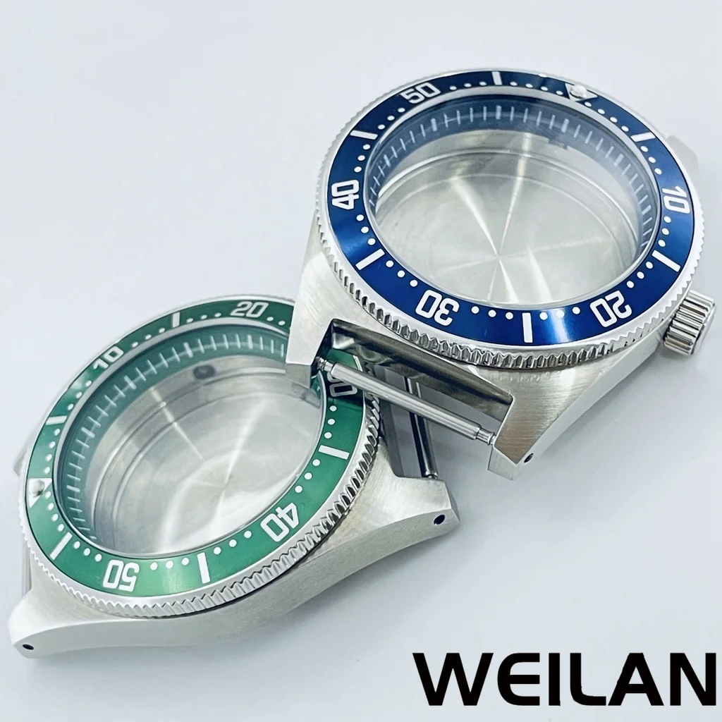 40mm Fit NH34 NH35 NH36 NH38 NH70 NH72 Movement Silver Stainless Steel Watch Case Black Blue Green Orange Ring