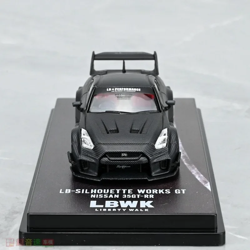 INNO 1/64 닛산 GTR R35 LBWK 합금 장난감, 자동차 다이캐스트 금속 모델 선물