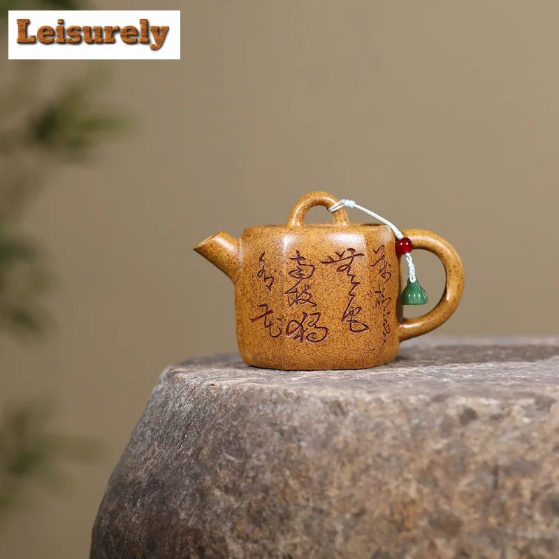 yixing-–-theieres-en-argile-violette-de-190ml-buse-de-pistolet-hexagonal-faite-a-la-main-pot-de-grand-calibre-minerai-brut-quille-bouilloire-de-sable-dore-service-a-the-zisha