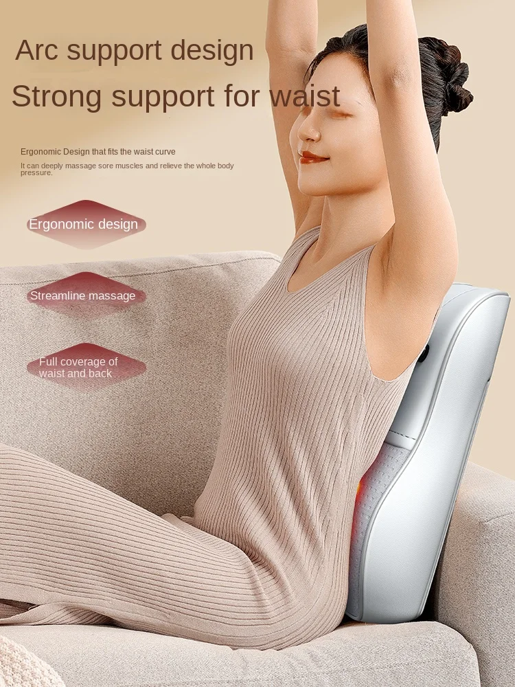 

Массажер для шеи с автоматическими функциями для поясницы, плеч, подходит для домашнего использования и многофункциональный в качестве подушки.