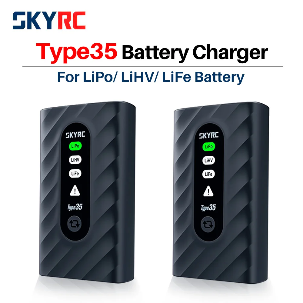 

SKYRC Type35 Battery Charger 2-4S Lipo Battery Balanced Charger PD3.0 9V~20V 35W Smart Charger For LiPo/ LiHV/ LiFe Battery