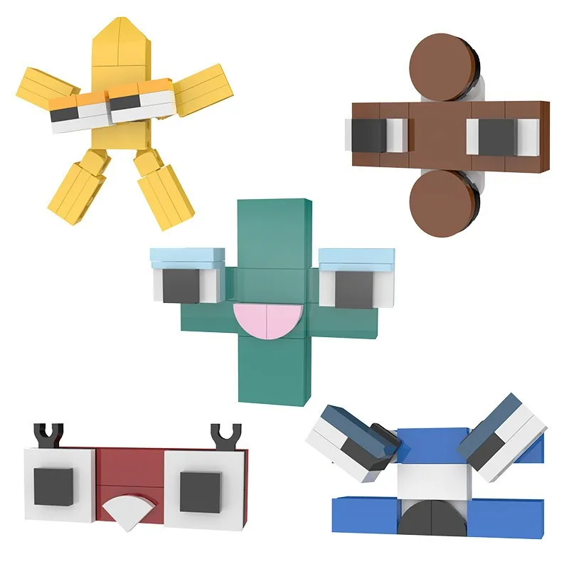Kreative MOC Nummer Lore Alphabet Cartoon Tier 0-9 Anzahl Baustein Set Bildung Numberblock Puppe für Kinder Kinder geschenk