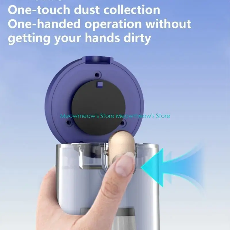 W91A 핸드 헬드 전기 압축 에어 더 스터 및 4000mAh 길이의 서비스 배터리가있는 진공 청소기 쉬운 여행 및 보관을위한 진공 청소기