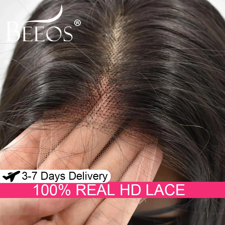 

Glueless 250% #1 Jet Black 2X6 HD Lace Closure Wigs Human Hair Deep Part Ready to Wear Silky Straight Bob Wigs Colored Virgin