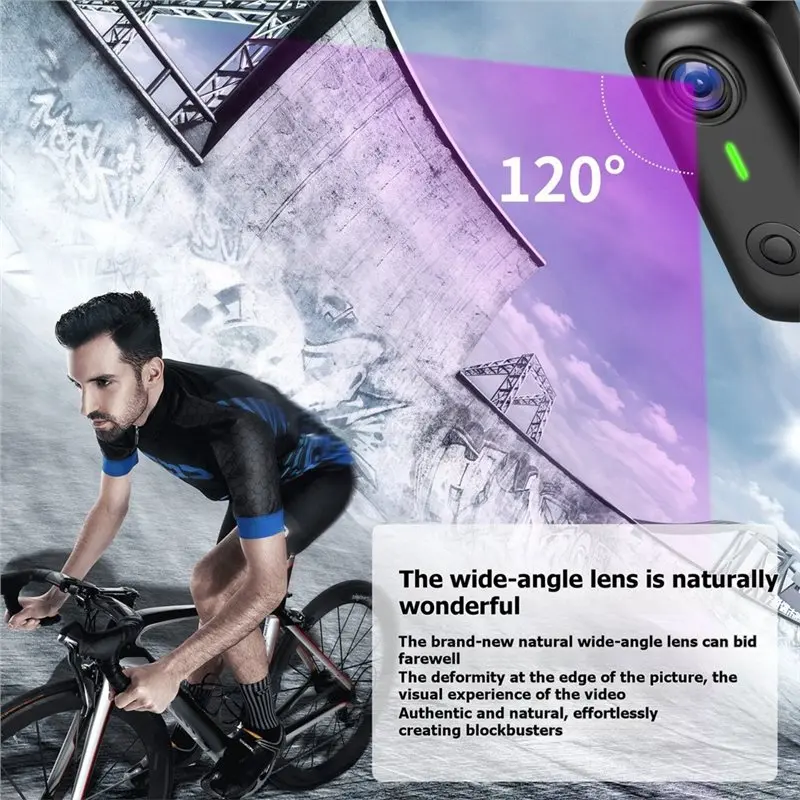 A99E-Wifi Enabled 2.7K Magnetic Wearable Action Camera Smart Anti-Shake Night Vision Hands-Free Body Cam For Sports Cycling view 3