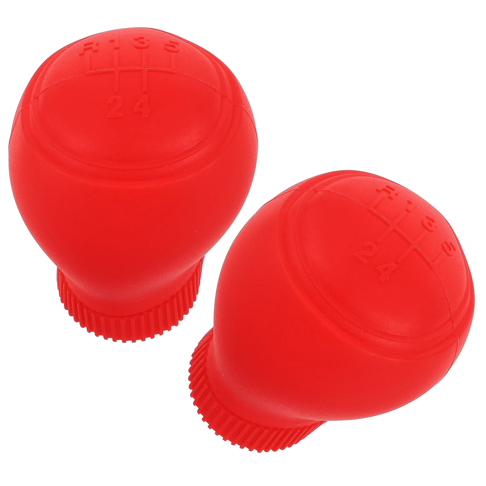 

2 Pcs Protective Case Silicone Gear Handle Head Cover Car Silica Gel Manual Shift Knobs