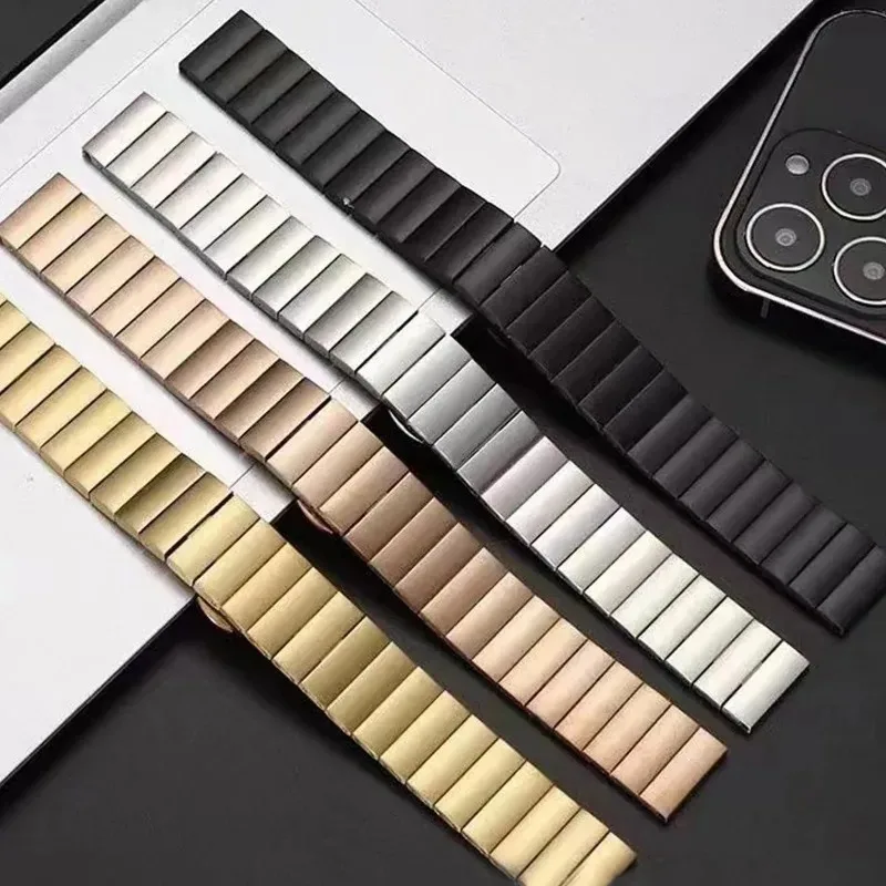 Pasek ze stali nierdzewnej 18 mm do Huawei Watch 5/GT5 Pro 42 mm, metalowy, luksusowy, wygodny pasek na rękę dla kobiet, do Huawei Watch GT6-5-4 41 mm