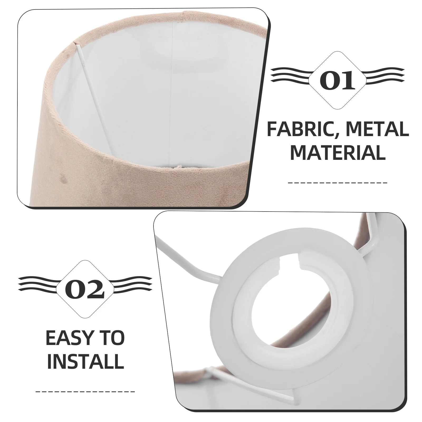 

Fabric Lamp Shade 12 Inch Round Replacement For Table Desk Floor Lamp E27 E14 Home Hotel Bedroom Decor Light Cover