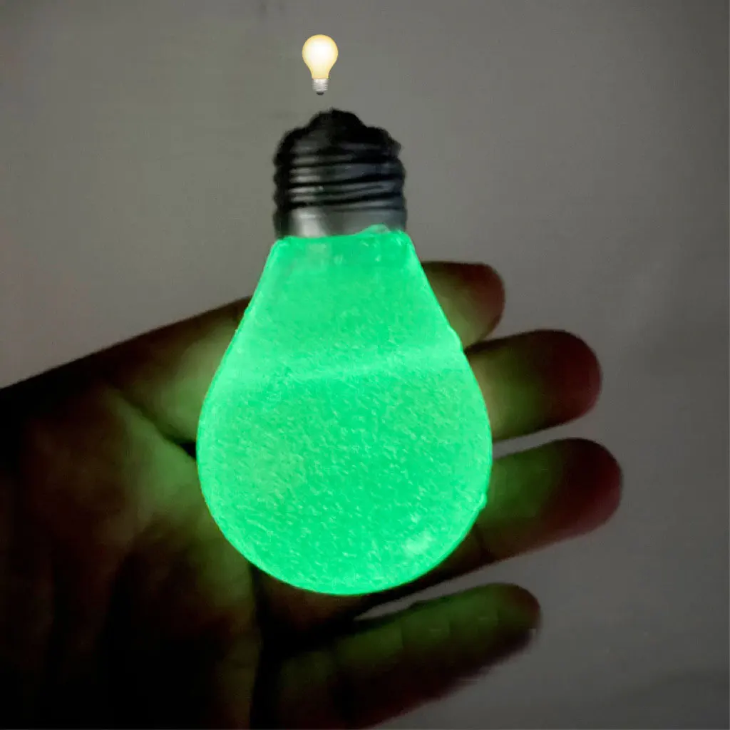 

Luminous Light Bulb Creative TPR Squishy Toys Antistress Fidget Toys Squeeze Toy Slow Rebound Stress Relief Toys For Adults