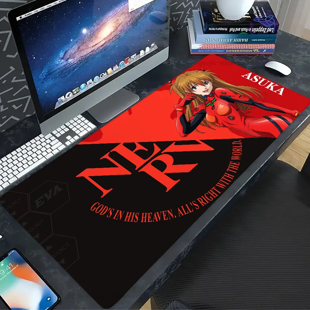 Soryu Asuka Langley E-EVANGELION Mousepad Large Gaming Mouse Pad LockEdge Thickened Computer Keyboard Table Desk Mat