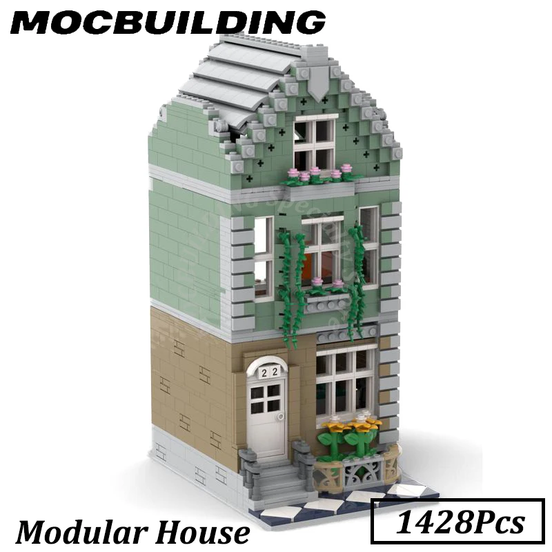 Modular House Home Model City Buildings Display MOC Building Blocks Brick Toys Construction Gift Birthday Present Christmas