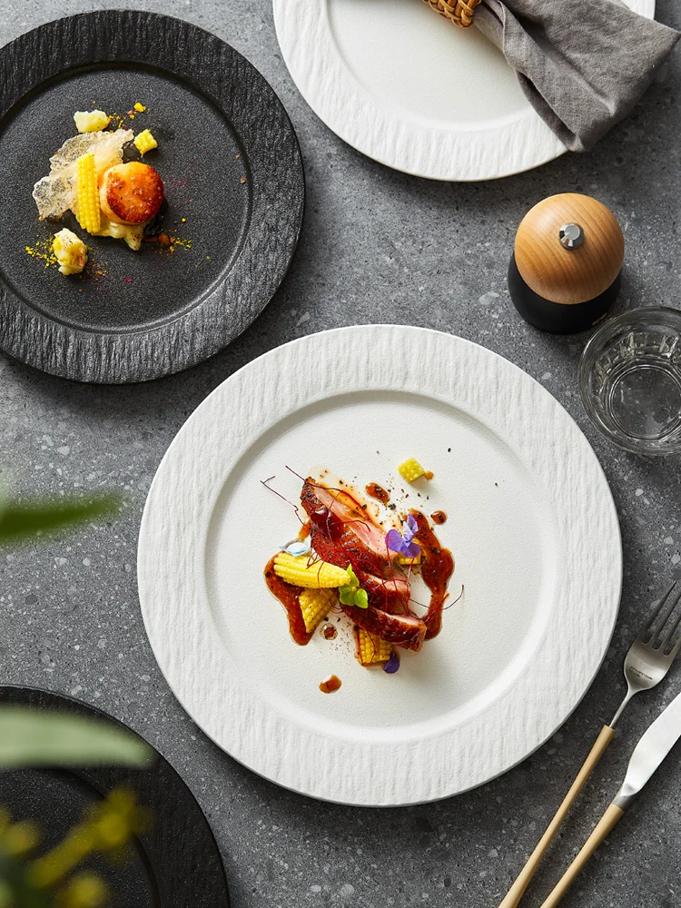 White Cerc Flat Pla…