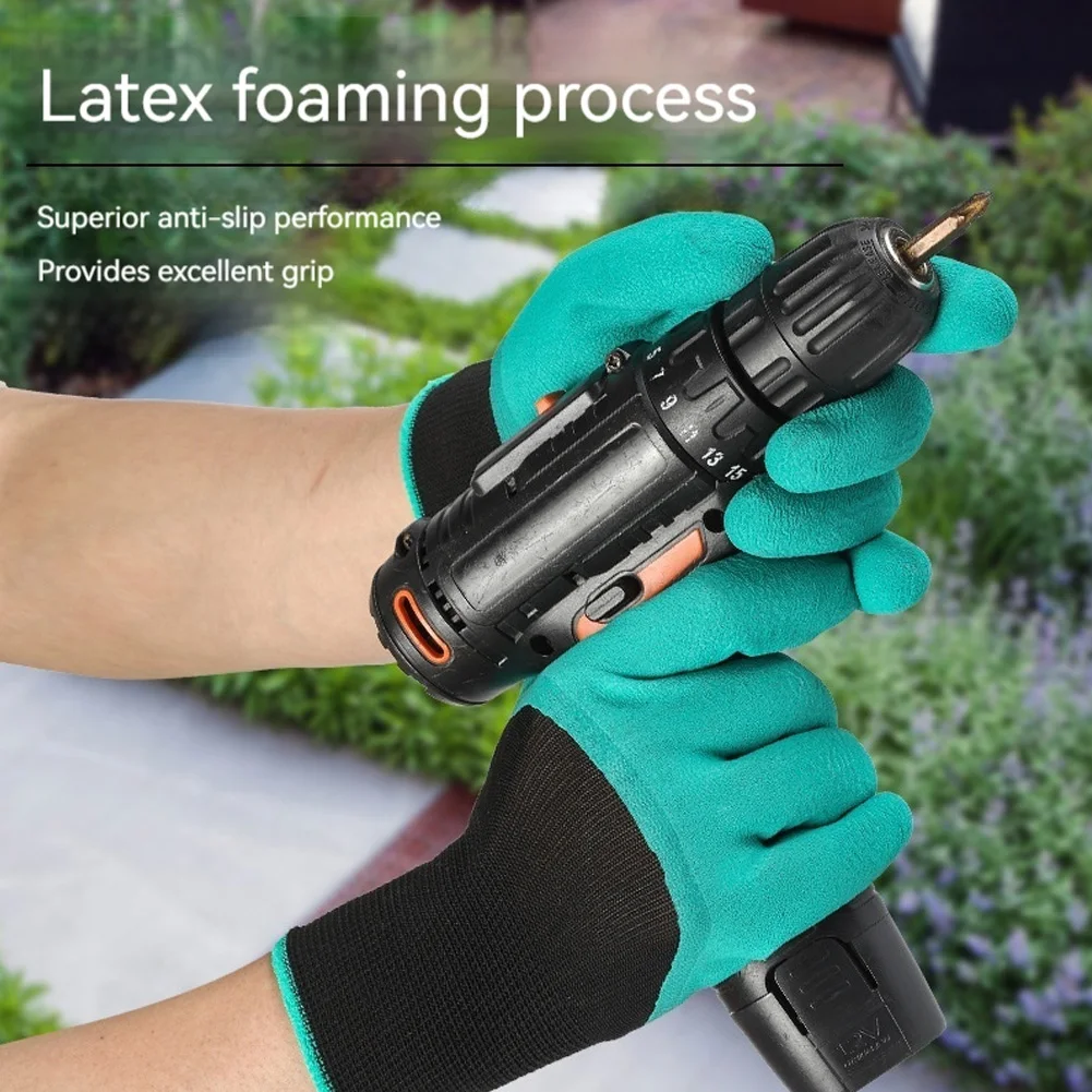 لينة اللاتكس قفازات العمل المنزلية Prick-proof قفازات اللاتكس الواقية عدم الانزلاق قفازات العمل تنفس لزراعة مقاومة للثقب