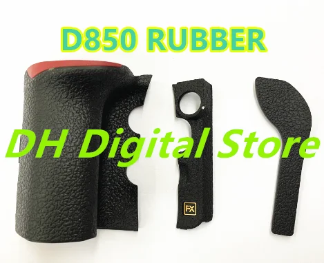 New  For Nikon D850 Body Rubber A Set of 3PCS Grip+left side FX +thumb rubber cover repair parts