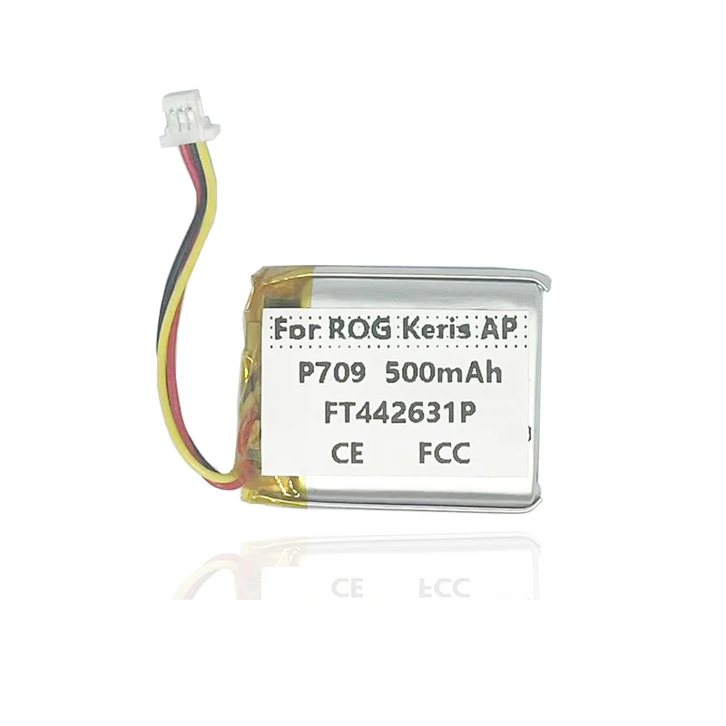 400 مللي أمبير قدم 602030 P & 500 مللي أمبير قدم 442631 بطارية P لماوس الألعاب ASUS ROG Keris AP P709 / II 2 Ace P714