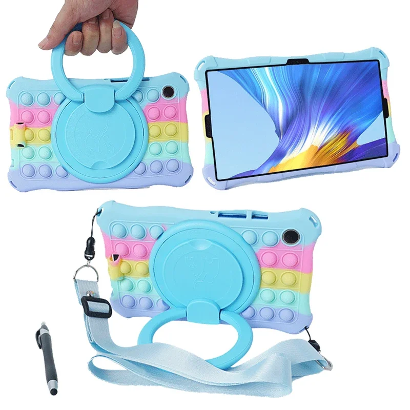 Etui dla dzieci do Samsung Galaxy Tab A9+Plus 11\" 8.7\" 2023 360 Obrotowa podstawka Etui na tablet SM-X210/X215/X216 SM-X110/X115 A7 A8 Funda