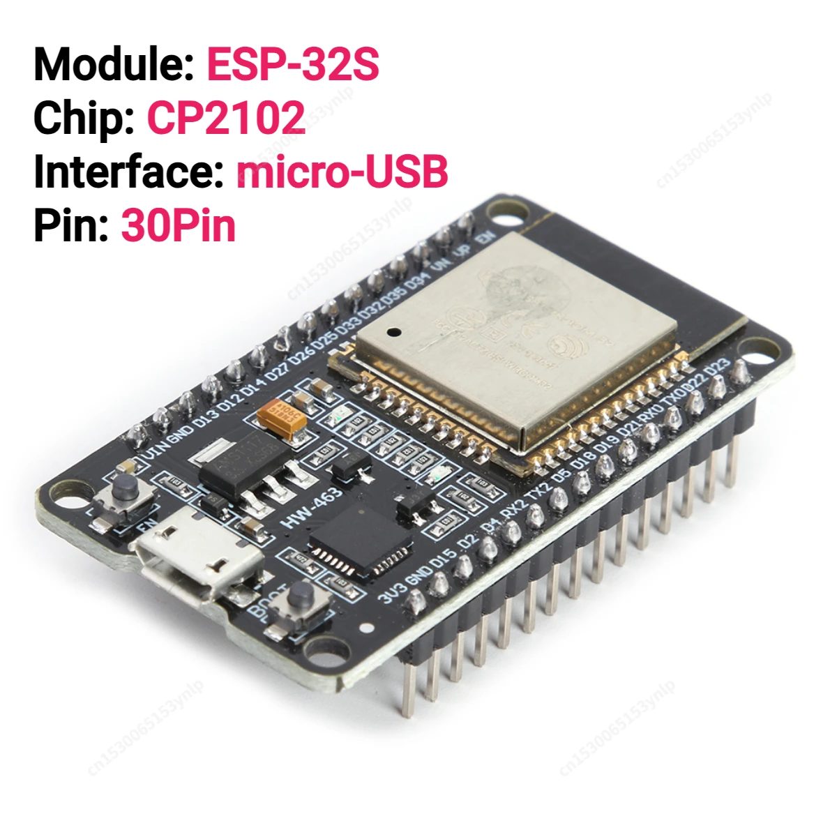 COOLMOON ESP32-Entwicklungsplatine TYPE-C CH340C WiFi + Bluetooth Ultra-Low Power Dual Core ESP32-DevKitC-32 ESP32-Erweiterungsplatine 6
