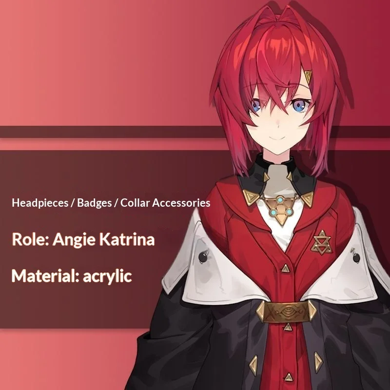 Cat Eight Rainbow Society Vtuber Anjie Cosplay Hair Clip Katerina Virtual Broadcaster Accessory Anime Cosplay Costume Item