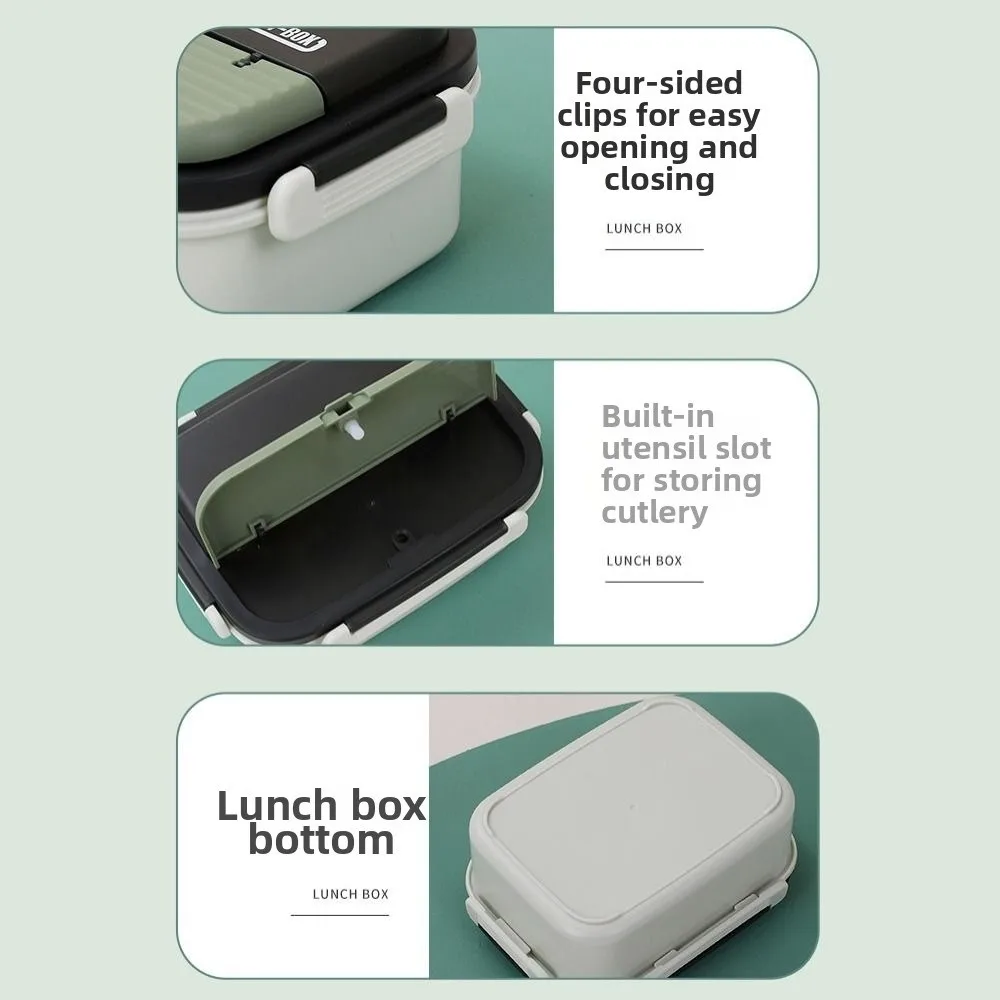 

Insulated Stainless Steel Lunch Box Leak-Proof Durable Food Storage Box Portable With Lid Food Container Office Worker