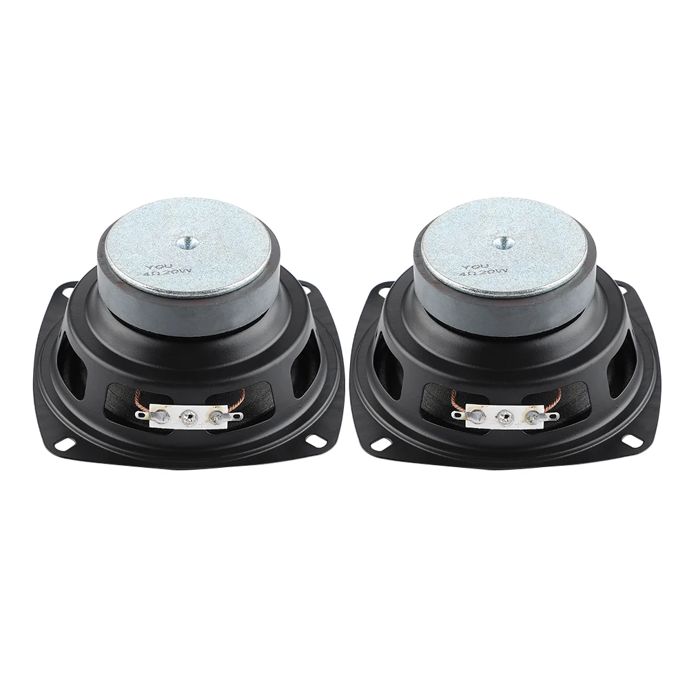 AIYIMA 2Pcs 4 Inch Audio Speakers 4 Ohm 20W Full Range Loudspeaker Home Theater Tweeter Midrange Woofer Sound Amplifier Speaker