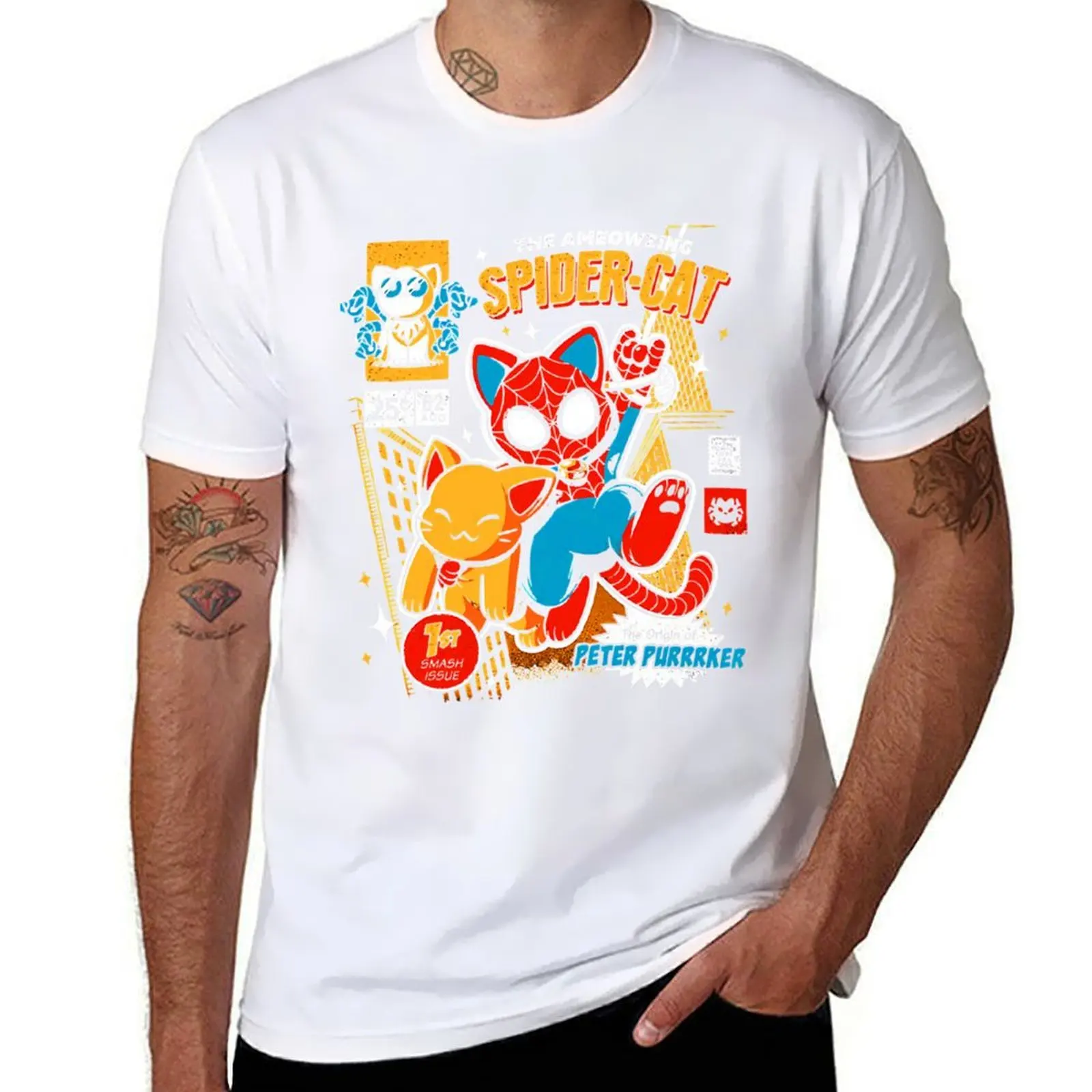 the ameozing spider cat tshirt - spider cat hoodies - spider cat T-Shirt t shirts designer T-Shirt
