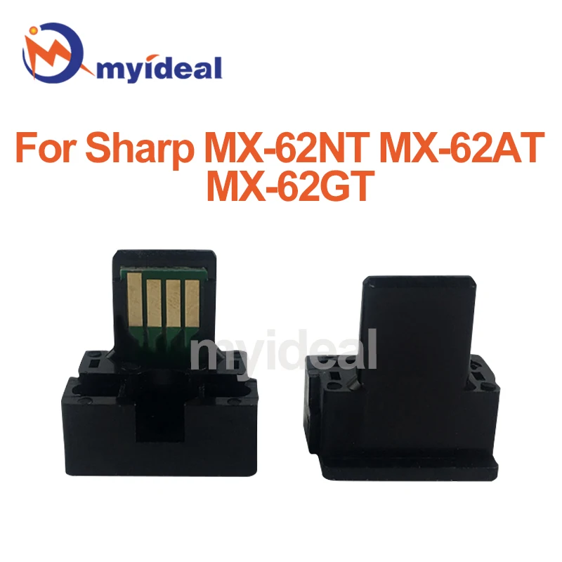 20PCS MX62 MX-62 Cartridge Chip For Sharp MXC6240 6500N 6580N 7040N 7090N MX-62NT MX-62AT MX-62GT Reset Toner Chips Printer