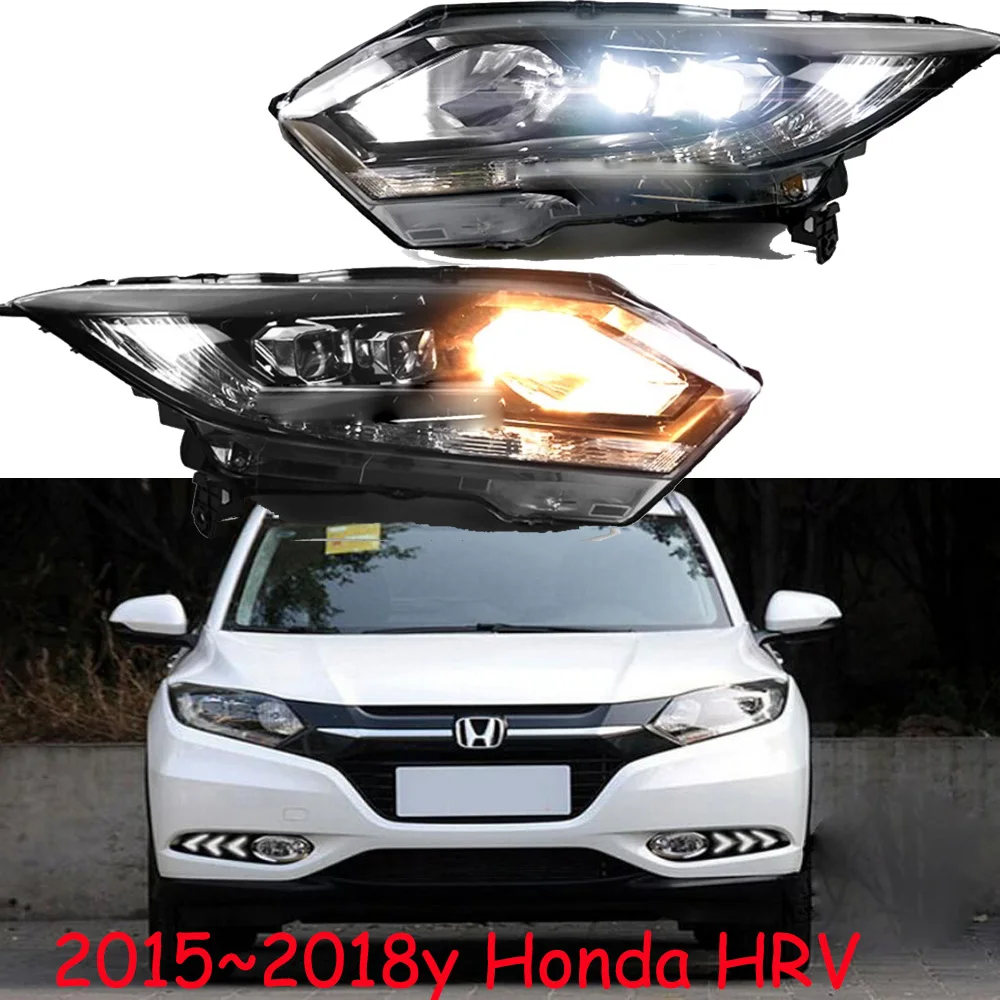 1pcs car bupmer head light for Honda HRV headlight vezel HR-V LED 2015~2018y car accessories DRL fog for Honda HRV headlamp