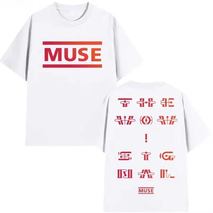 Muse Band Album The Wow! Signal 2026 Merch T Shirt Cotton Men's Clothing Women's T-Shirt Fans Casual Y2k Popular Tour Summer Tee