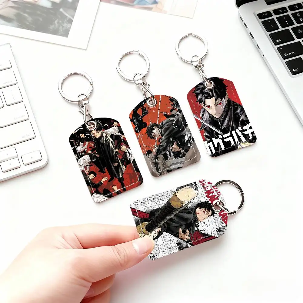 Comic Kagurabachi Card Holder Suitable For Student Bus Subway Bank Gym  and Keychain Loss Prevention