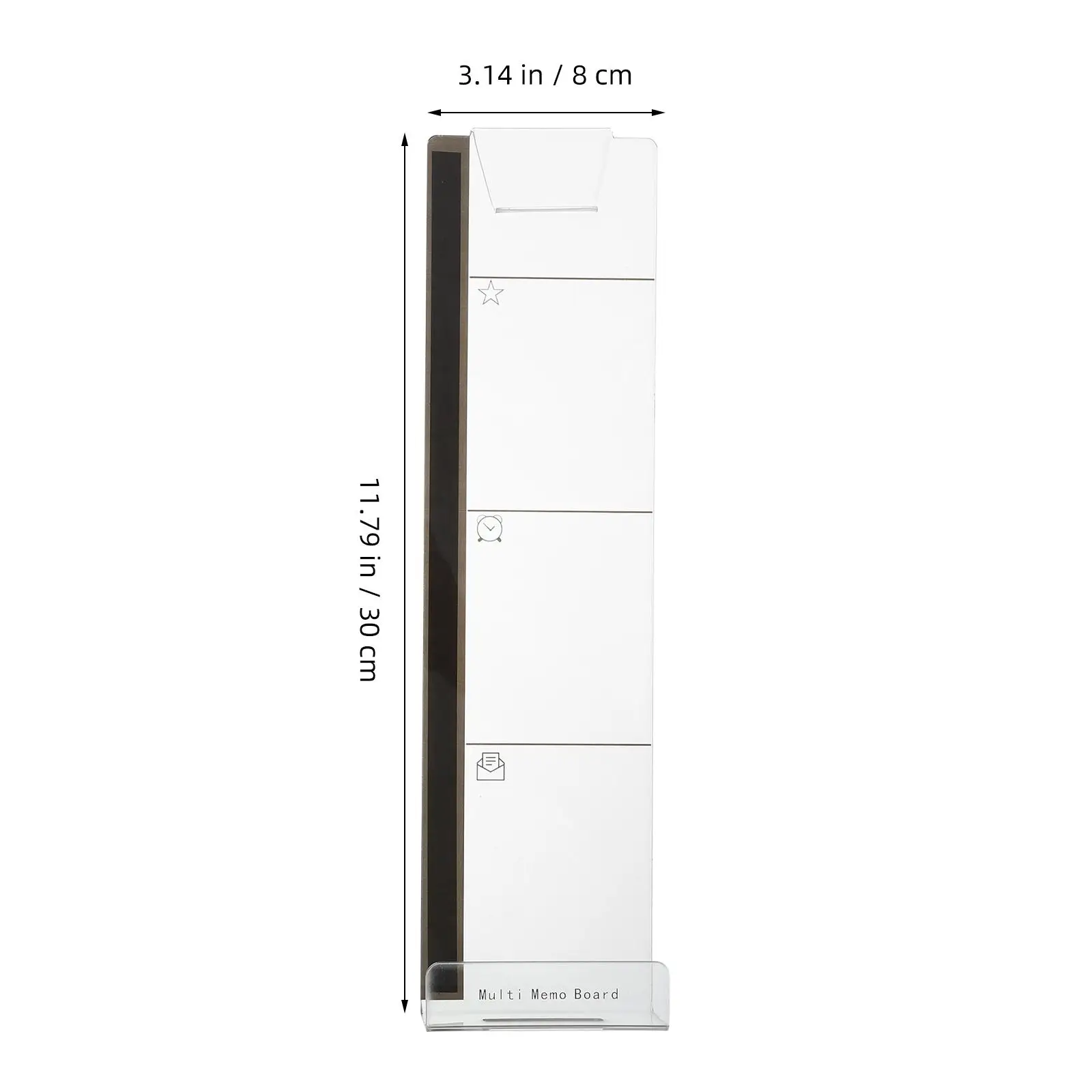 2 ชิ้น 30x8x3 เซนติเมตรหน้าจอคอมพิวเตอร์บอร์ดอะคริลิค MeMO Pad สําหรับจัดเก็บ Notepad ganizing ข้อความ