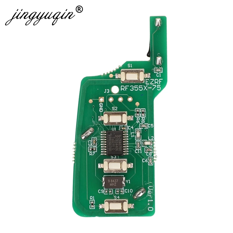 Jingyuqin CAS2 zmodyfikowana klapka klucz zdalny 315/433/868MHZ ID46-PCF7953 Chip dla BMW 3 5 7 E38 E39 E46 M5 X3 X5 E65 4 przycisk pilota