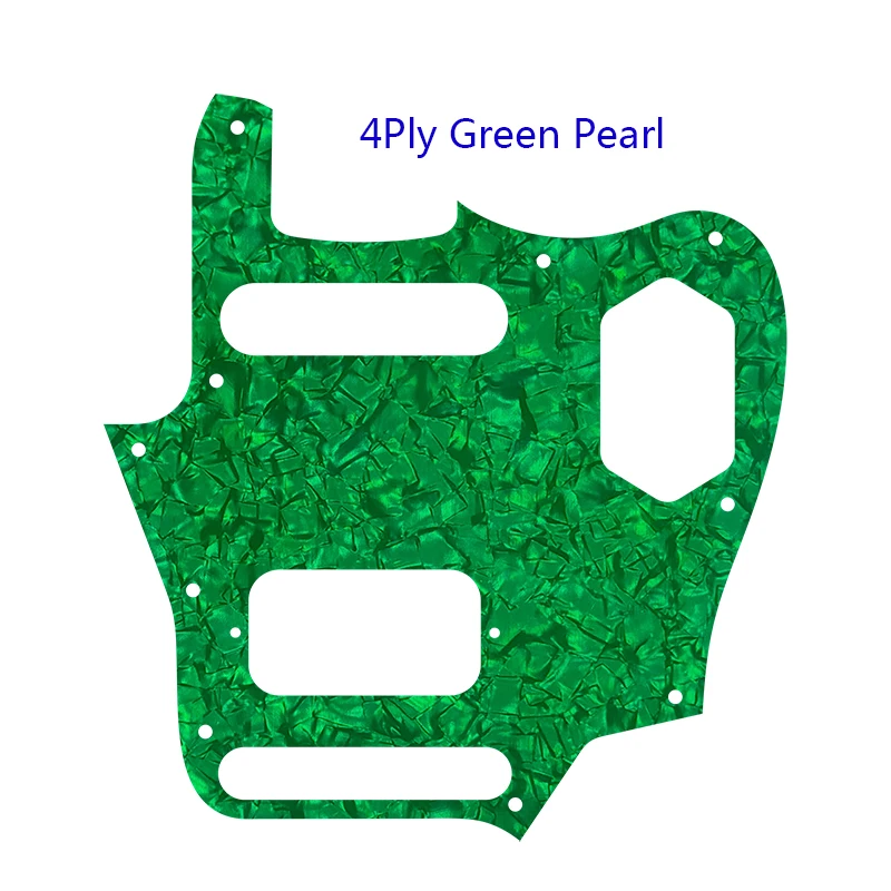 Pleroo Custom Guitar Parts - For US Jaguar SH Guitar Pickguard With Single And Humbucker Pickups Multi Color Choice