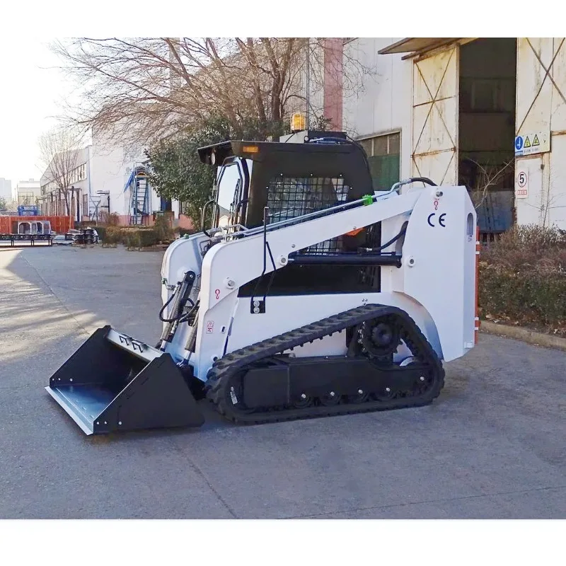 جرافة عجلات انزلاقية مع جرافة عجلات صغيرة للكابينة تستخدم لأعمال البناء والأعمال المزرعة المنزلية الصين حسب الطلب