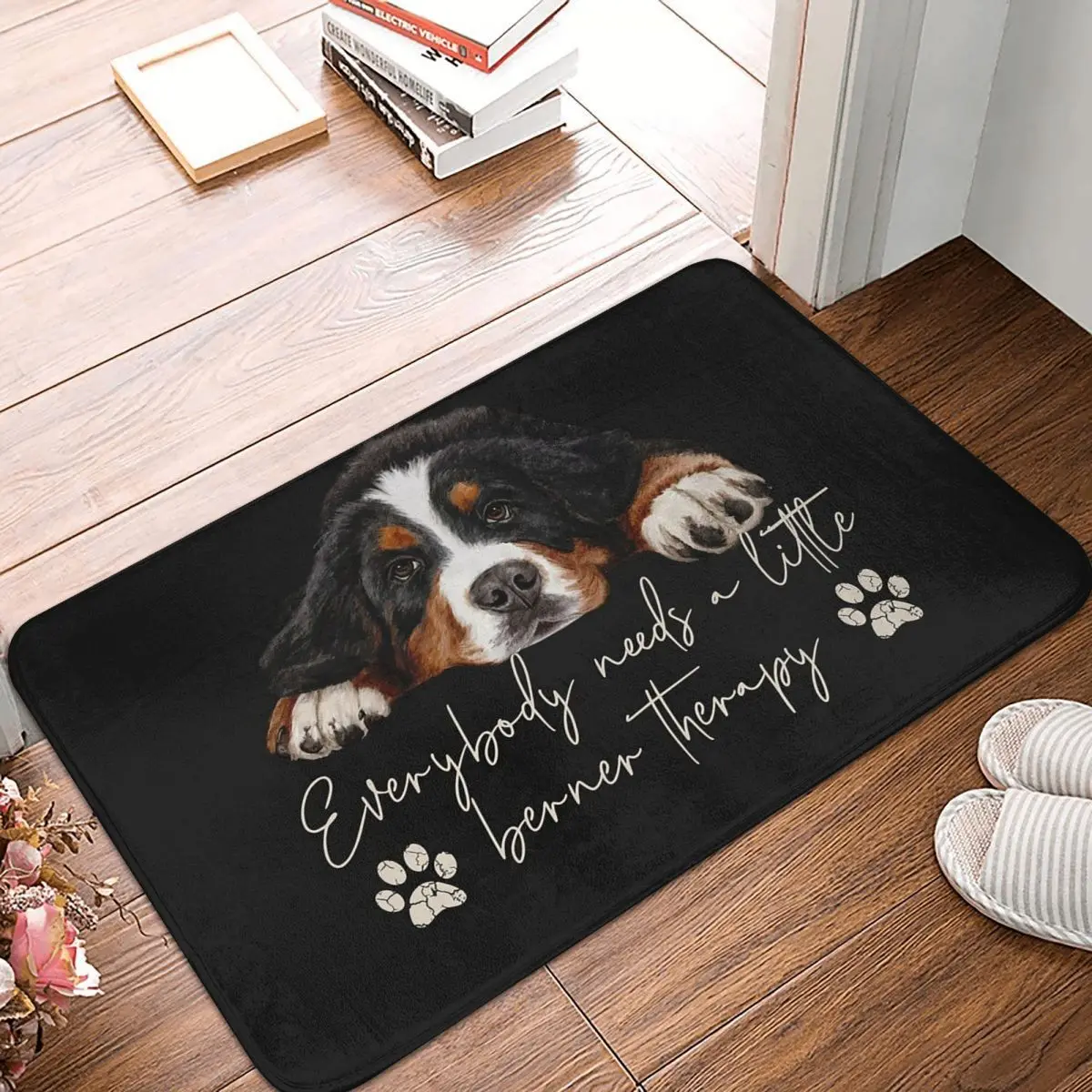 Bernese Mountain Dog Non-slip Doormat Floor Mat Water oil proof Carpet Rug for Kitchen Entrance Home Bedroom Footpad Mats