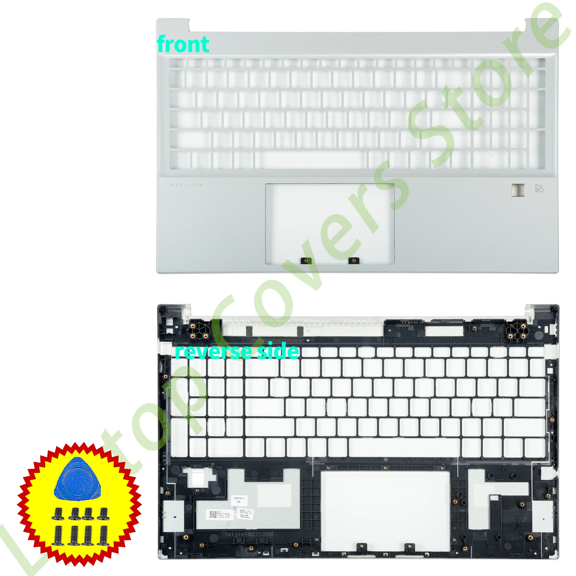Picture 6: Covers For Pavilion 15 15-EG 15-EH 15Z-EH TPN-Q245/Q246 Palmrest Without SD port Bottom Parts Replace 15.6inch