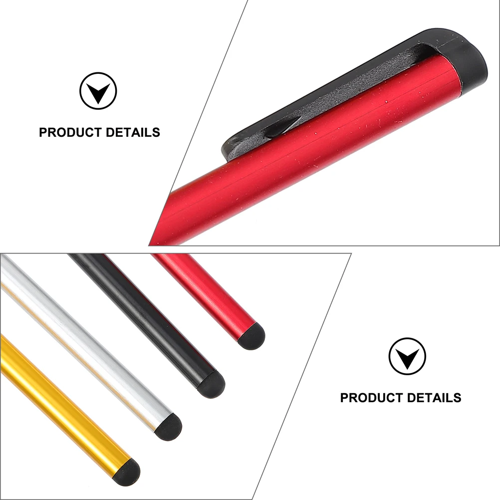 

24pcs Capacitive Stylus Pen Soft Rubber Tip Durable Touch Screen Writing Sensitivity Tablet Smartphone Universal Handwriting
