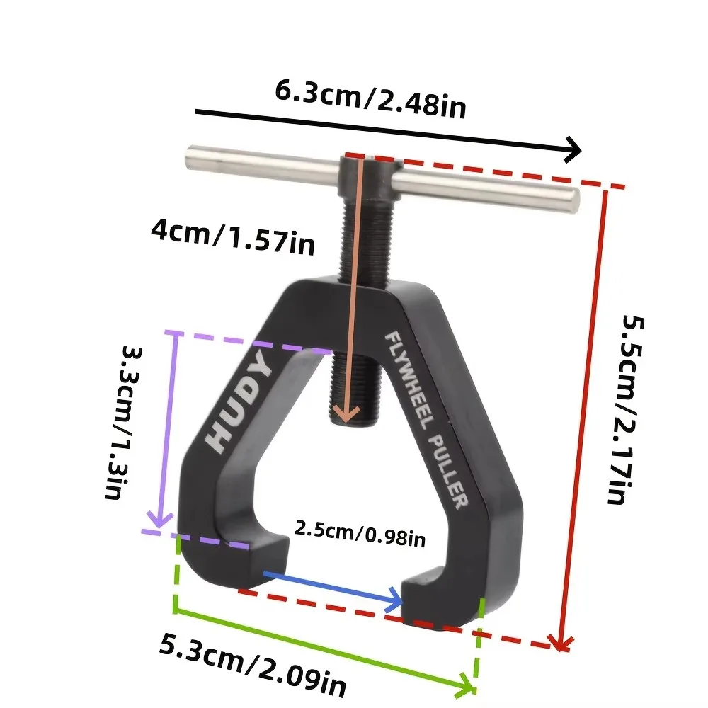 Extractor de volante Universal de aluminio, removedor de cuchillas para Motor Nitro 1/8 1/10, herramienta de coche HPI HSP RC