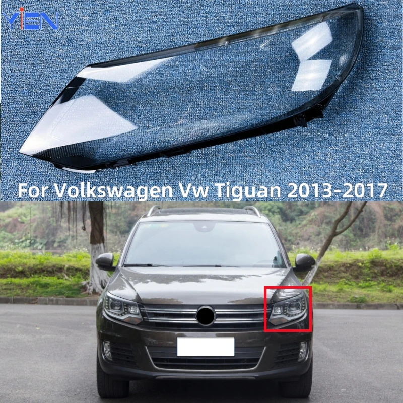 

For Volkswagen Vw Tiguan 2013 2014 2015 2016 2017 Accessories The Car Transparent PC Material Front Headlight Shell