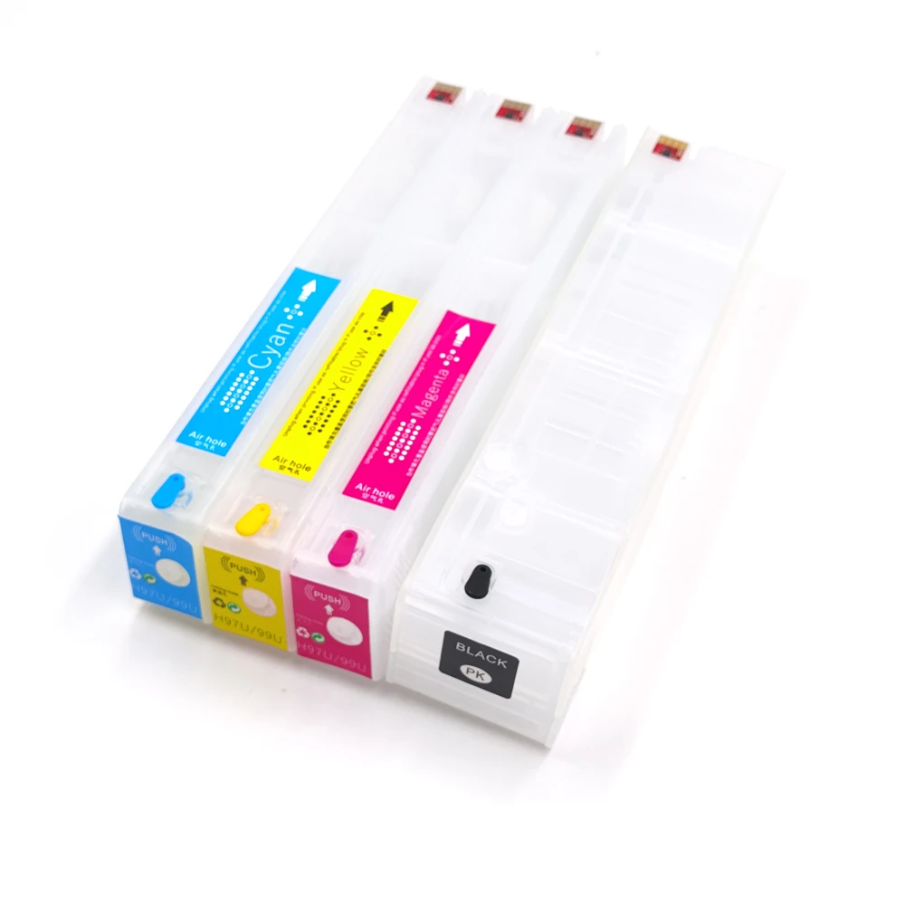 

For HP970 HP971 970XL 971XL Compatible Refillable Ink Cartridges For HP Officejet X451 X551 X476 Printer With Auto Reset Chip