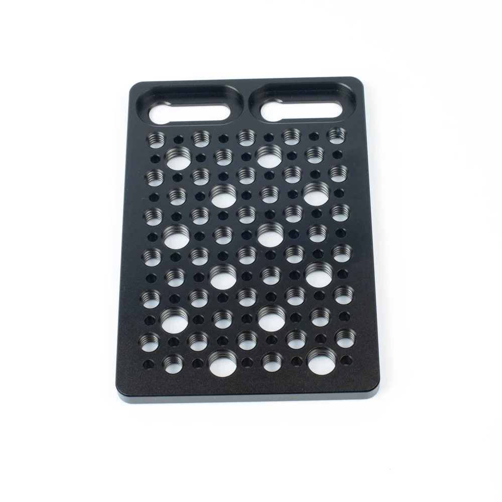 Placa adaptadora de montaje en Base de queso de 1/4 "y 3/8", fr ARRI Mini LF Pin-lock, posicionamiento de cámara, armadura, jaula, trípode