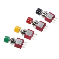 5Pcs 3Pin C-NO-NC 6mm Mini Momentary Automatic return Push Button Switch ON-(ON) 2A 250VAC/5A 120VAC Toggle Switches