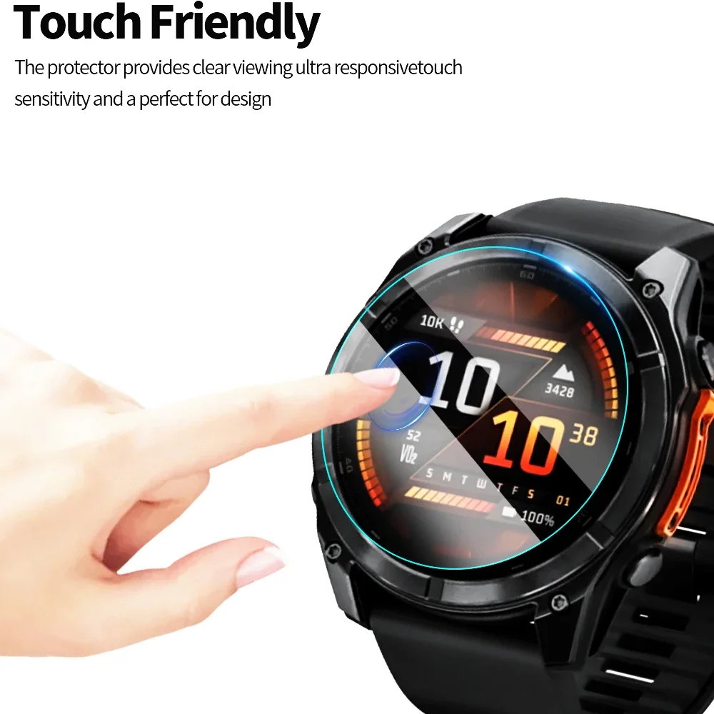 1-5PCS 9H HD Tempered Glass Screen Protectors For Garmin Fenix E 47MM Anti Fingerprint Protective Glass Films For Fenix E