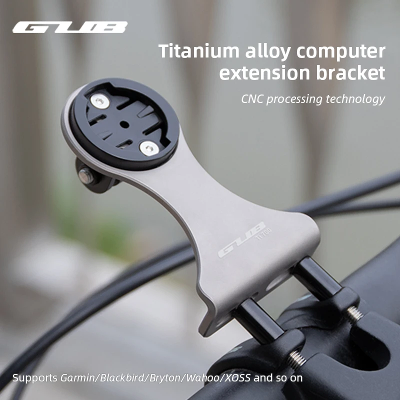 

GUB Titanium Alloy Bike Support Ultralight Bicycle Gps Stand Durable Cycling Extension Bracket Suitable for Bryton Garmin Wahoo