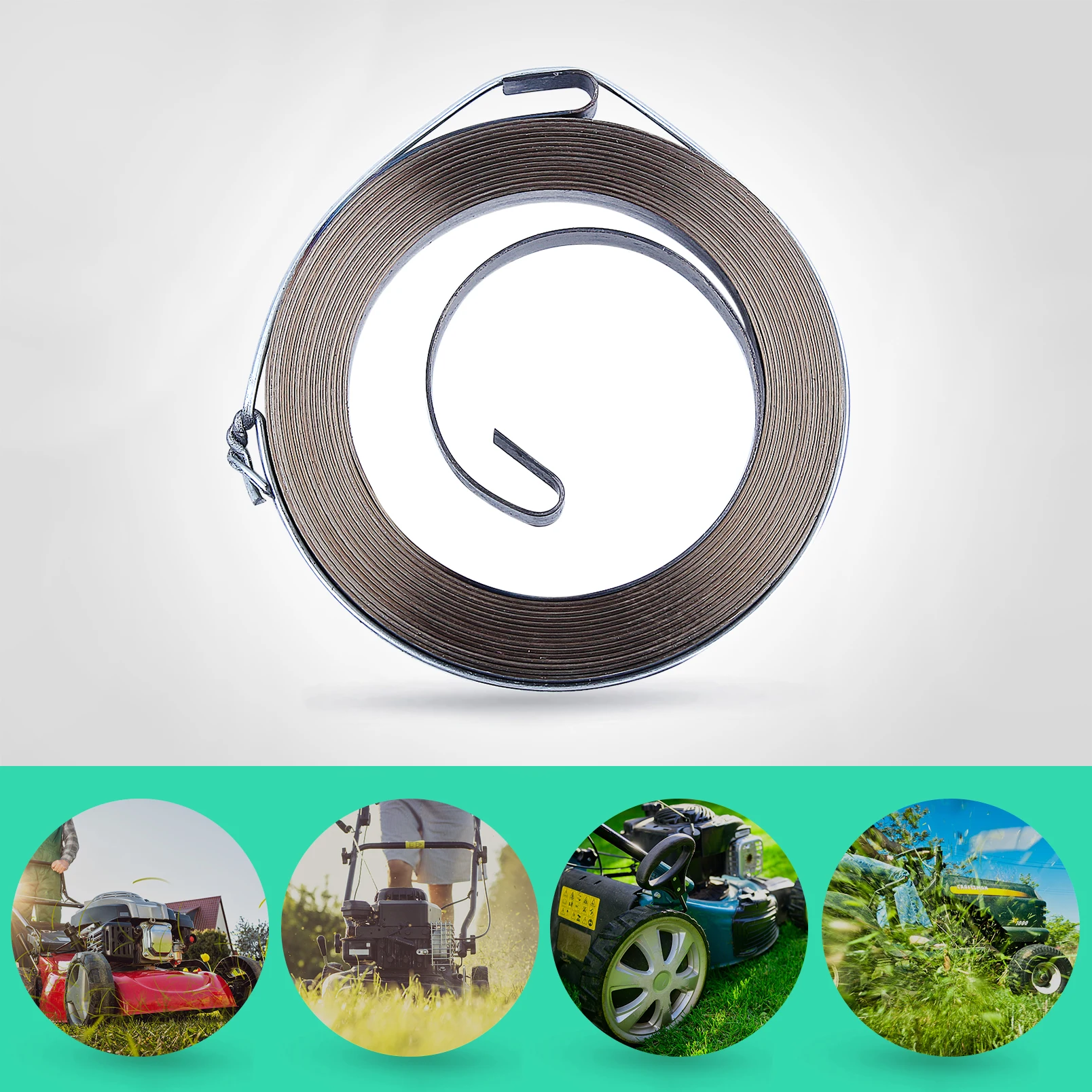 Recoil Starter Spring For Husqvarna 128C 128CD 128R 128LD Lawn Trimmer Edger Brush Cutter Engine Motor  Garden Tool Parts