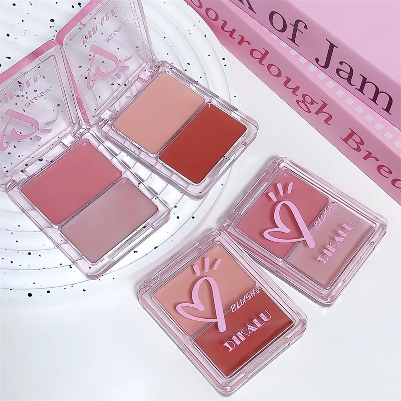 DIKALU Vitality Watery Blush Palette Highlighting Face Naturally Brightens, Clears, and Moisturizes Eyes and Cheeks for Dual Pur