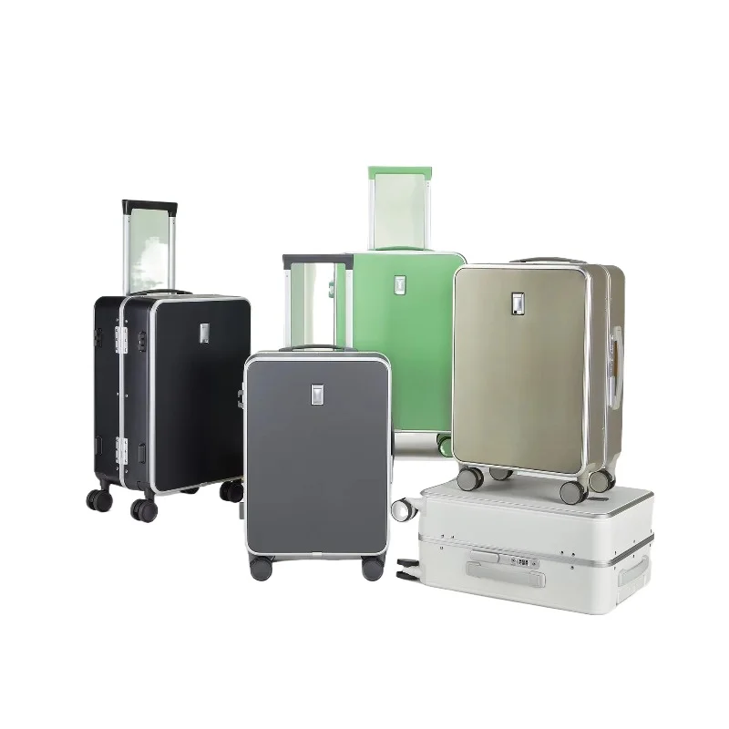 

Large luxury business style anti-theft suitcase Durable computer trolley Rotator Cup holder Hook