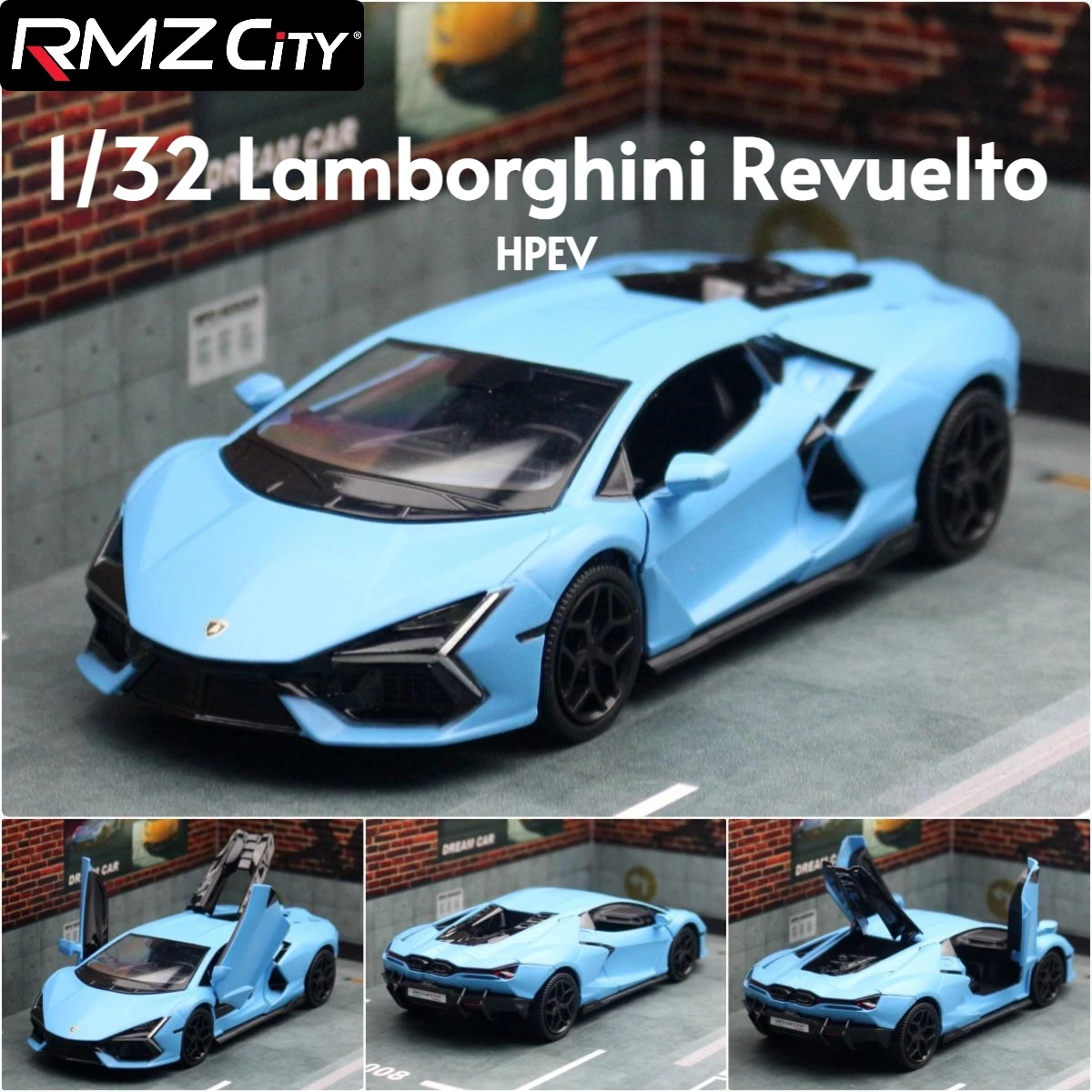 1/32 Lamborghini Revuelto Super Sport Toy Car Model RMZ CiTY 1:32
