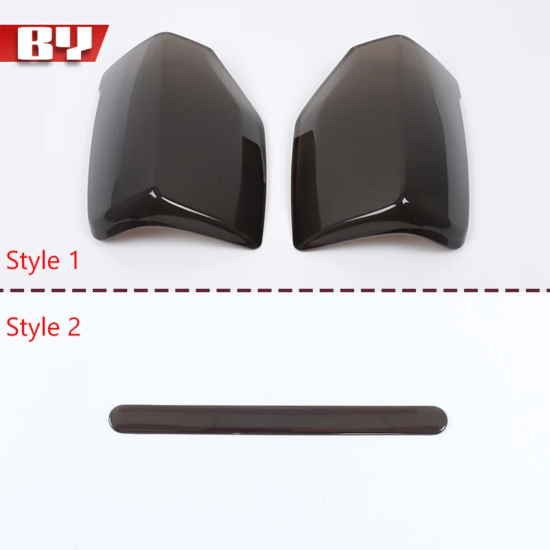 لميتسوبيشي تريتون L200 2019-2023 ABS الأسود سيارة الذيل غطاء خفيف ضوء الفرامل مؤشر واسع الغطاء الواقي الملحقات