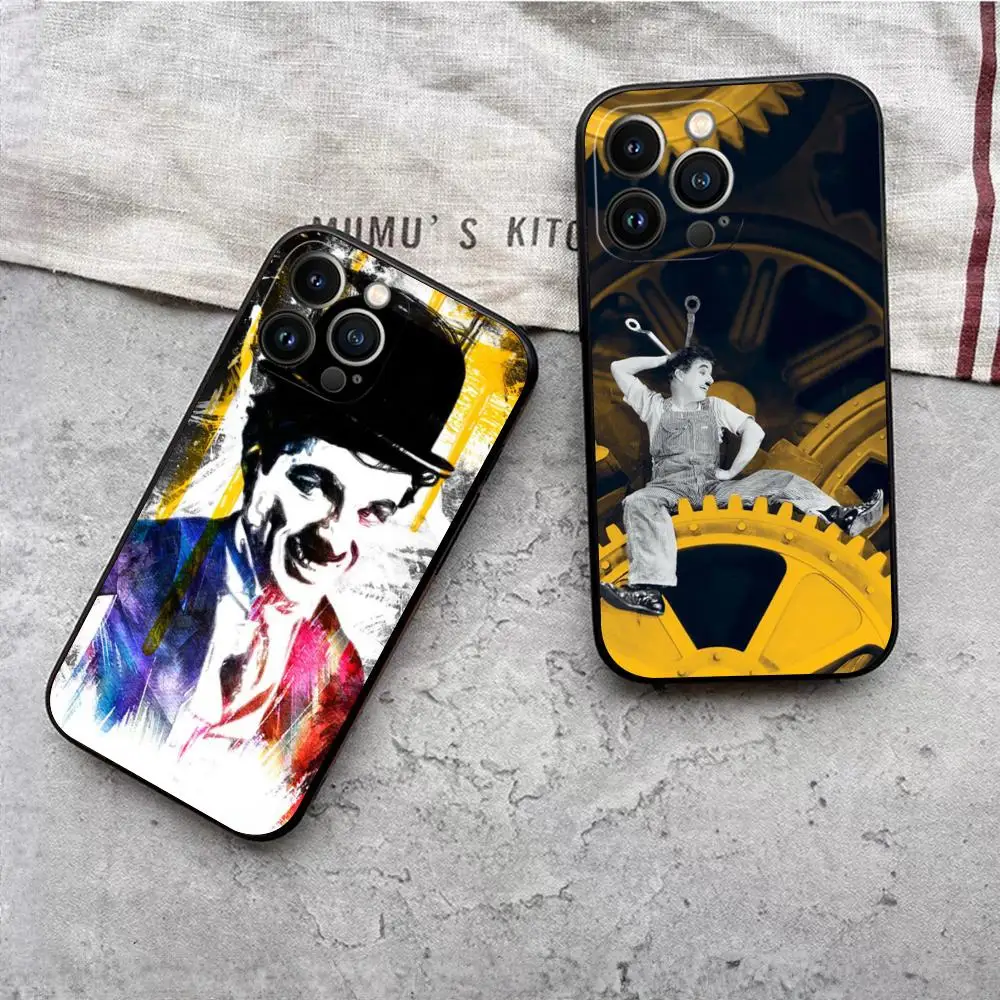 Charlie Chaplin Phone Case For Iphone 15 14 13 Mini 11 12 Pro Max Xr X Xs 7 8 Plus Shockproof Back Cover