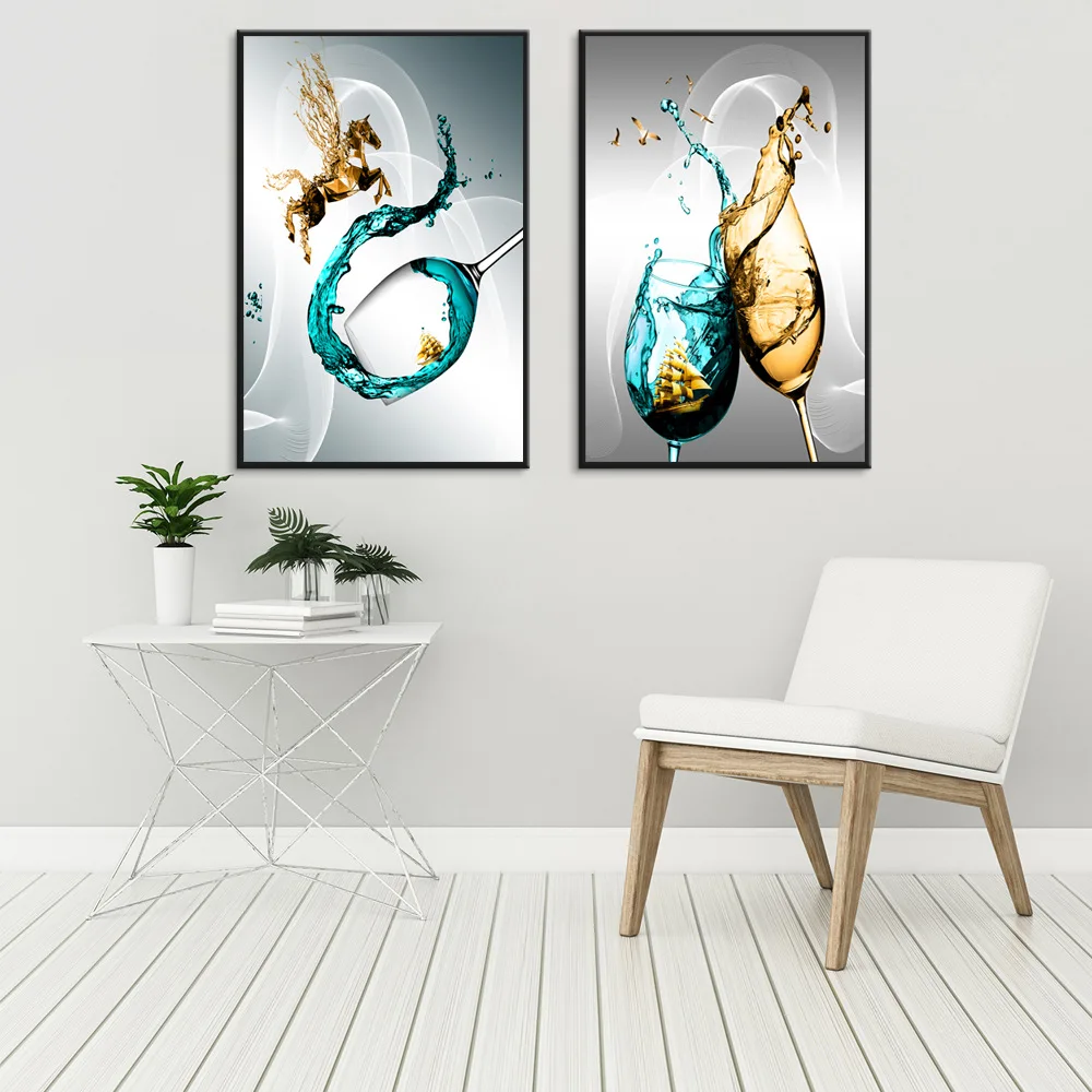 

Canvas painting combination still life decoration painting living room dining room bedroom decoration hanging poster